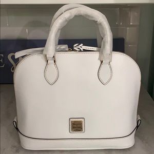 Dooney and Bourke Saffiano Zip Zip Satchel